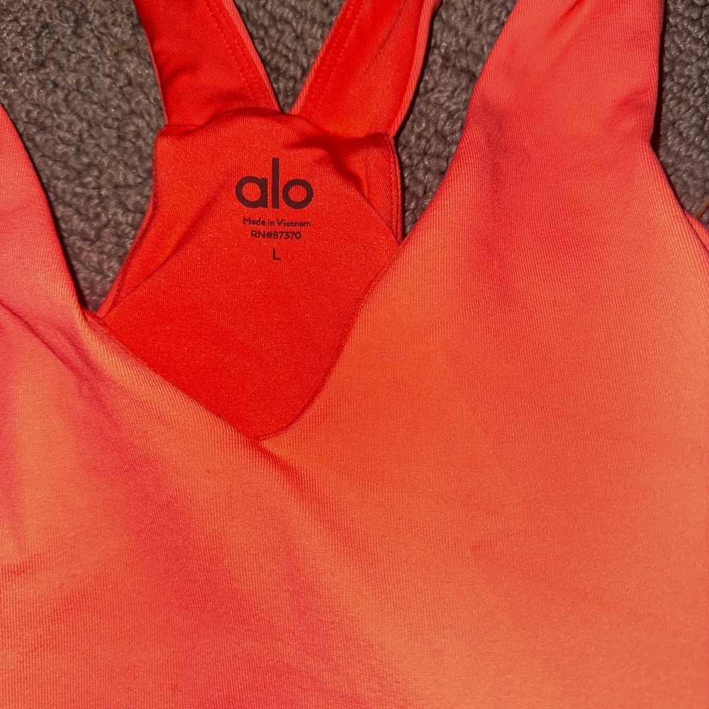 ALO Yoga Orange Tank Top - Picture 2 of 4